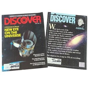 Vintage Discover The Newsmagazine of Science Lot of 2 Universe April '83/May ‘85